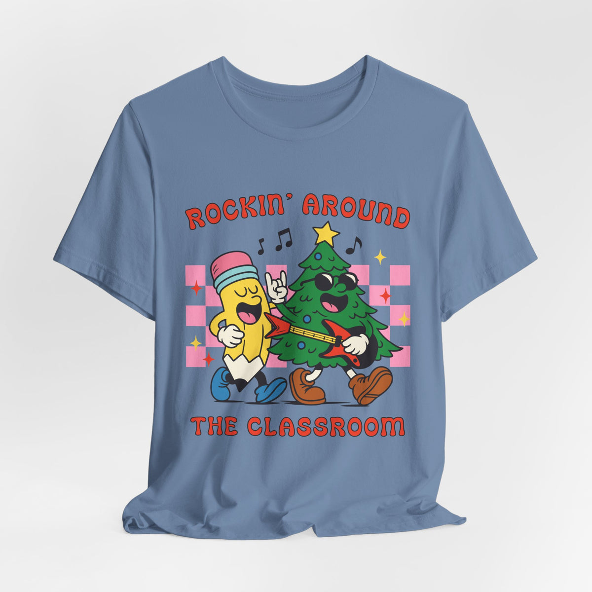 Rockin’ Around the Classroom Christmas Teacher T-Shirt