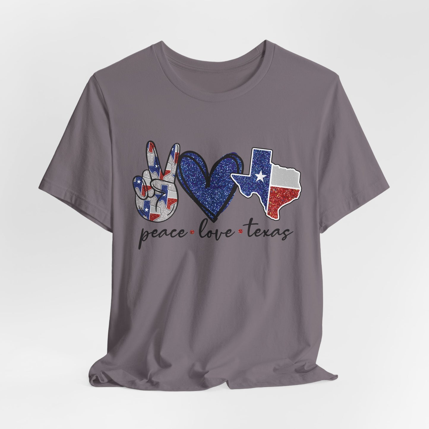 Peace Love Texas State Pride Graphic Tee