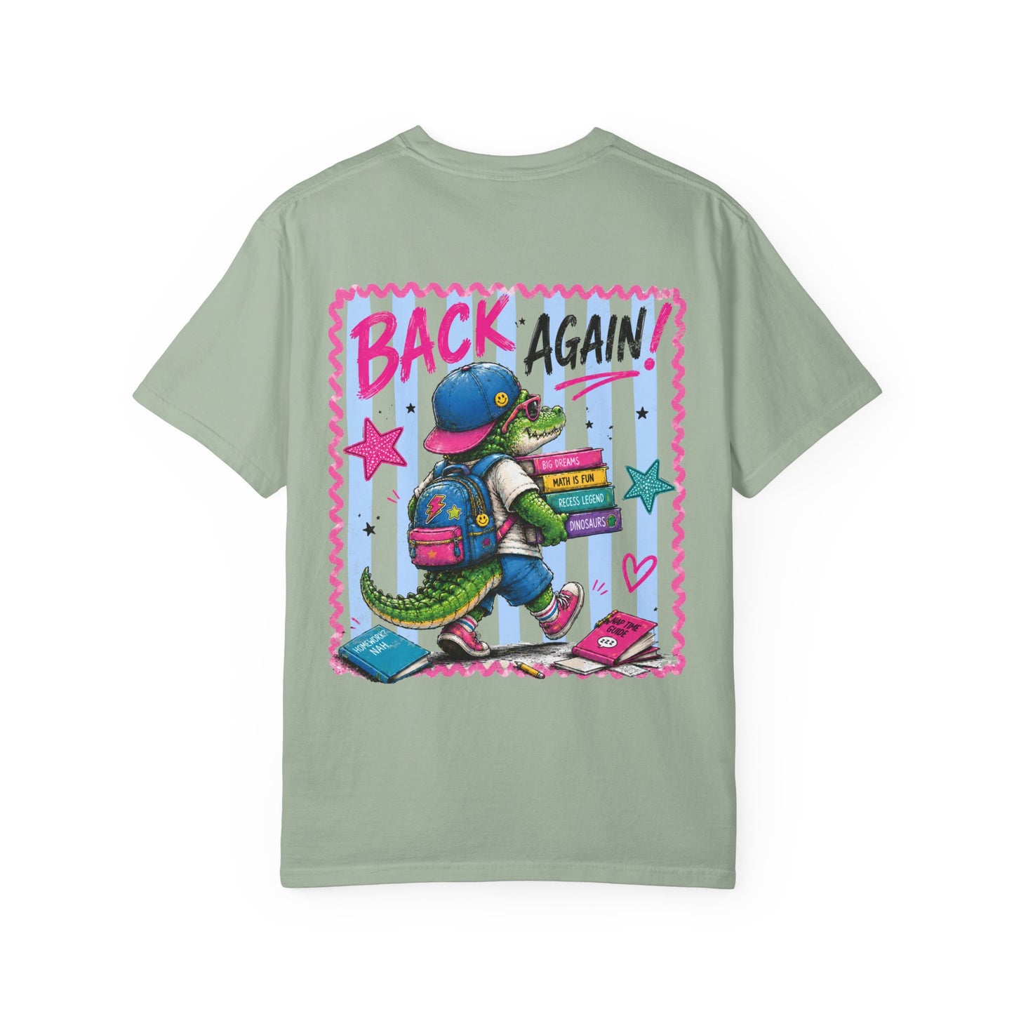 Back to School Croc T-Shirt — “Guess Who’s Back / Back Again” Graphic Tee