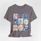 Meet Me On Main Street Cute Pastel Stamp Tee