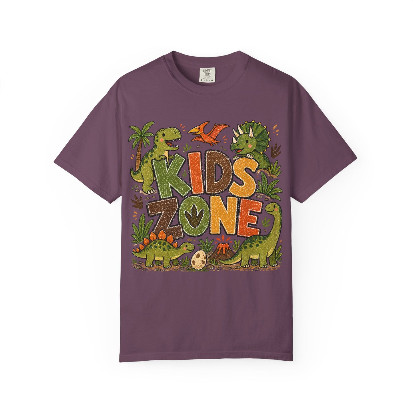 Kids Zone Daycare T-Shirt - Dino Crayon