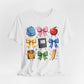 Back-to-School Cute School Supplies Doodles Graphic Tee