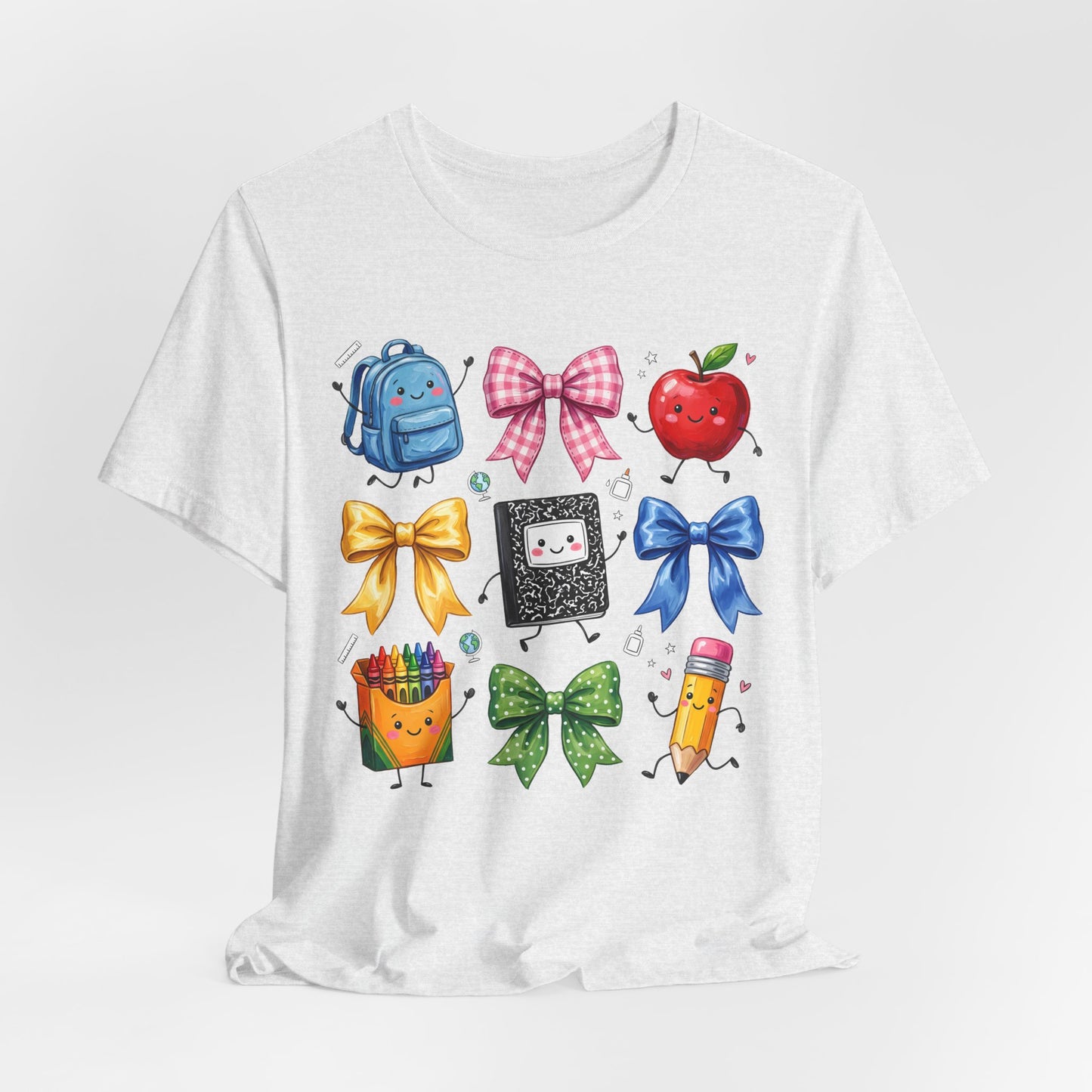 Back-to-School Cute School Supplies Doodles Graphic Tee