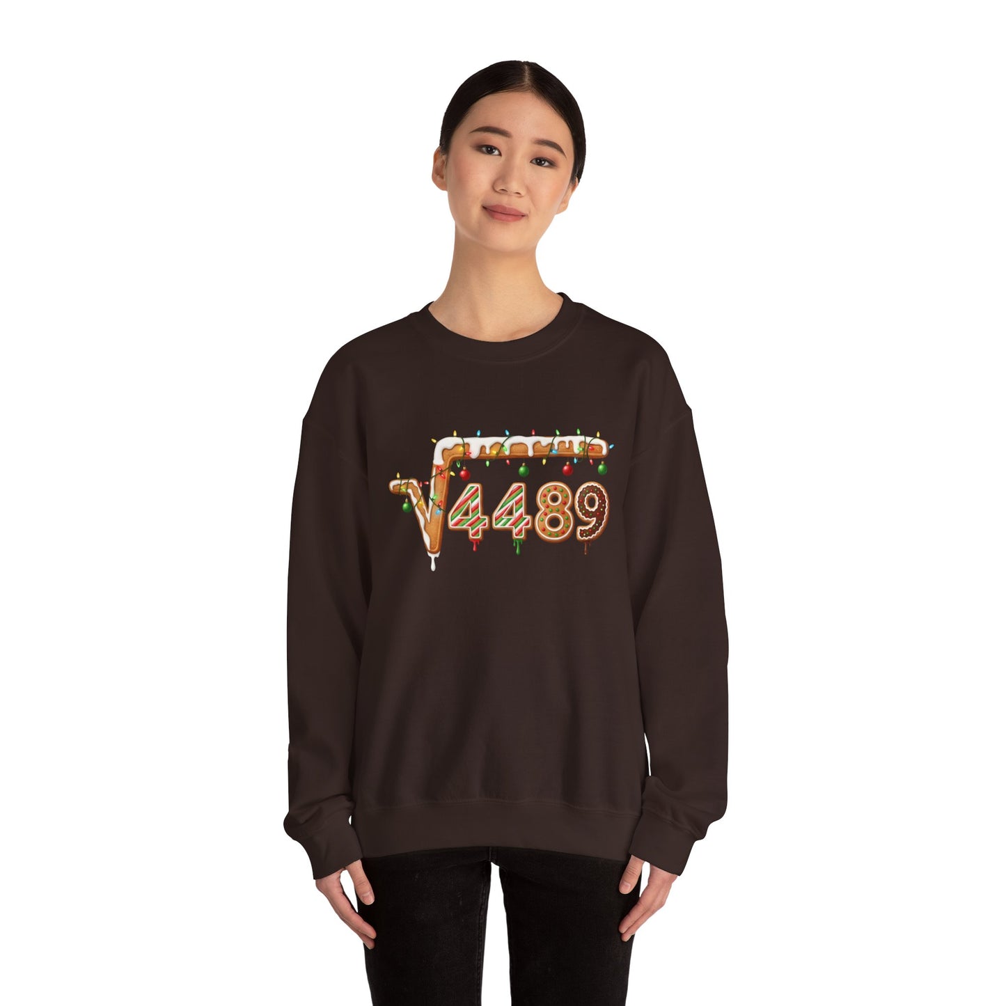 "67" √4489 Design Holiday Gingerbread Sweatshirt (√4489 Design)
