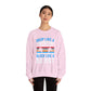 Drop Like a Butterfly, Block Like a Beast Hockey Crewneck Sweatshirt