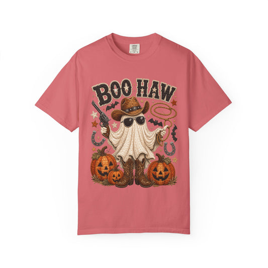 Boo Haw Cowboy Halloween Ghost T-Shirt