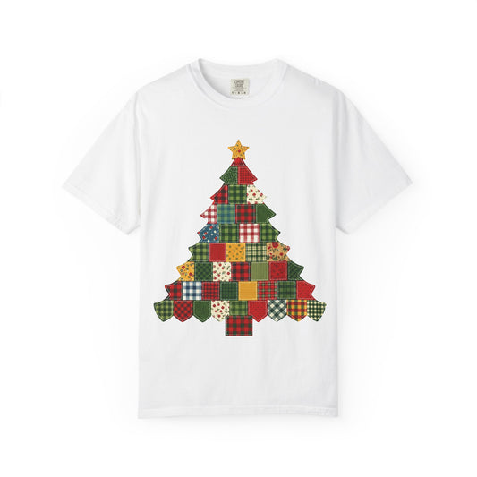 Christmas Patchwork Tree T-Shirt