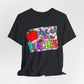 Colorful Faux Glitter Tee - PE Teacher