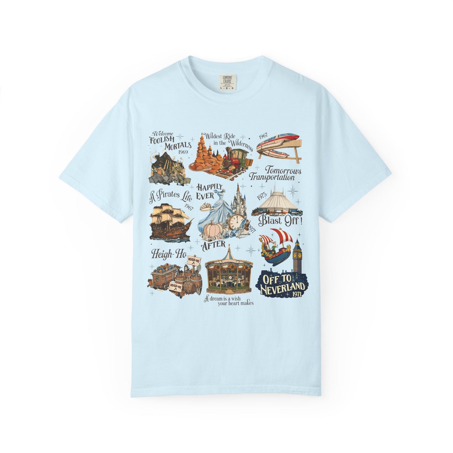 Theme Park Rides T-Shirt — Vintage Attraction Tee