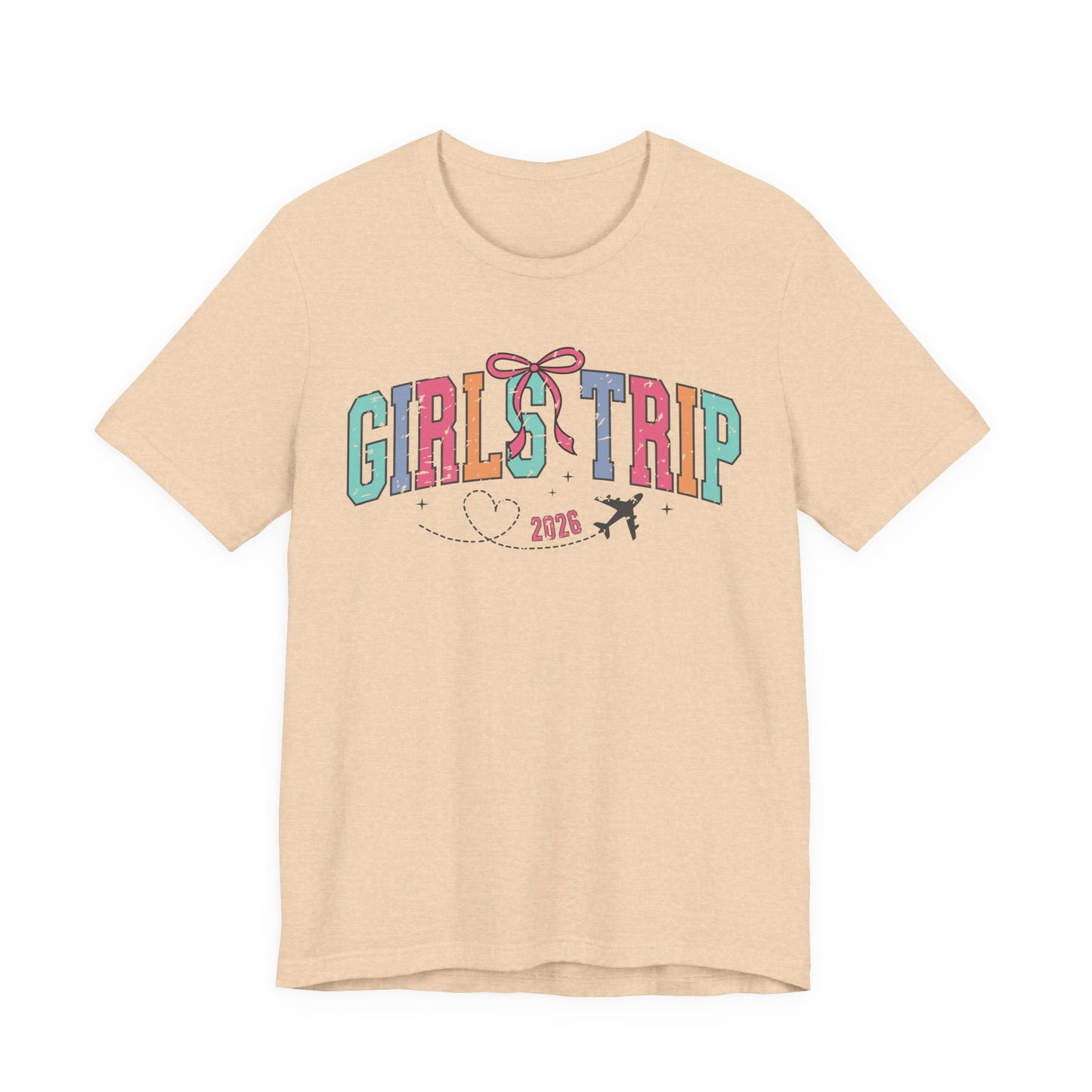 Girls' Trip Tee — Retro Pastel Travel Graphic T‑Shirt (2026)