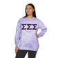 Sigma Sigma Sigma Purple Tie-Dye Crewneck Sweatshirt