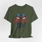 American Girl Patriotic T-shirt with Bow Design