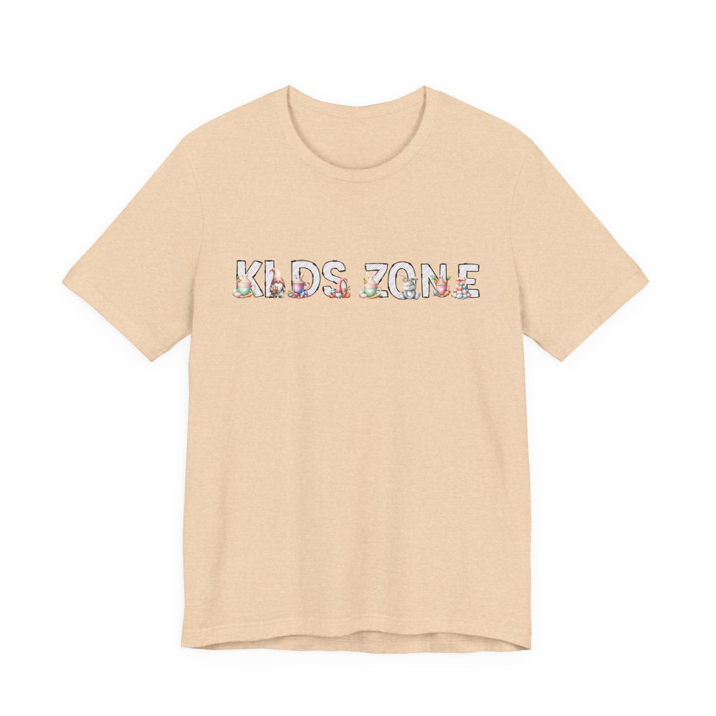 Kids Zone Daycare Easter T-Shirt — Easter Stripes