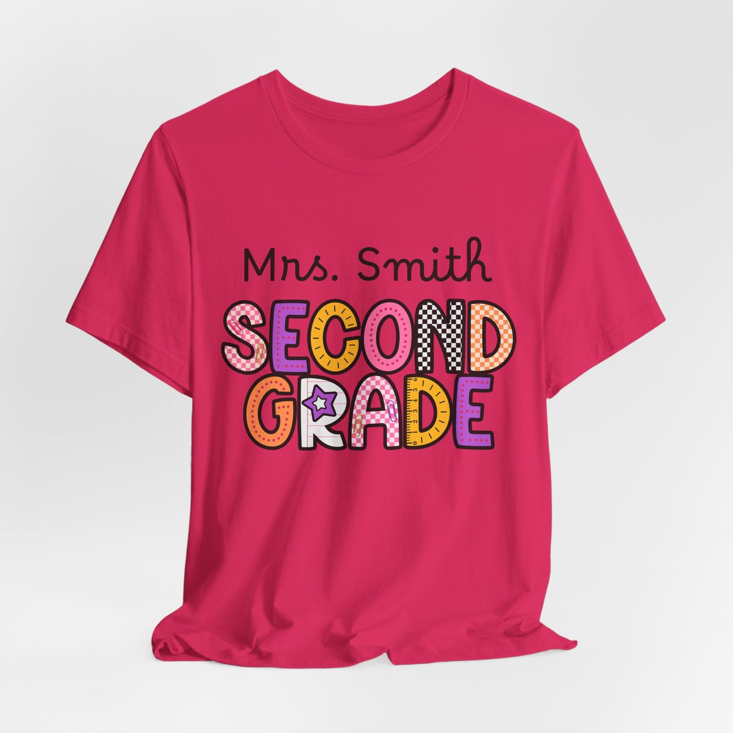 Personalized Second Grade Teacher T-Shirt