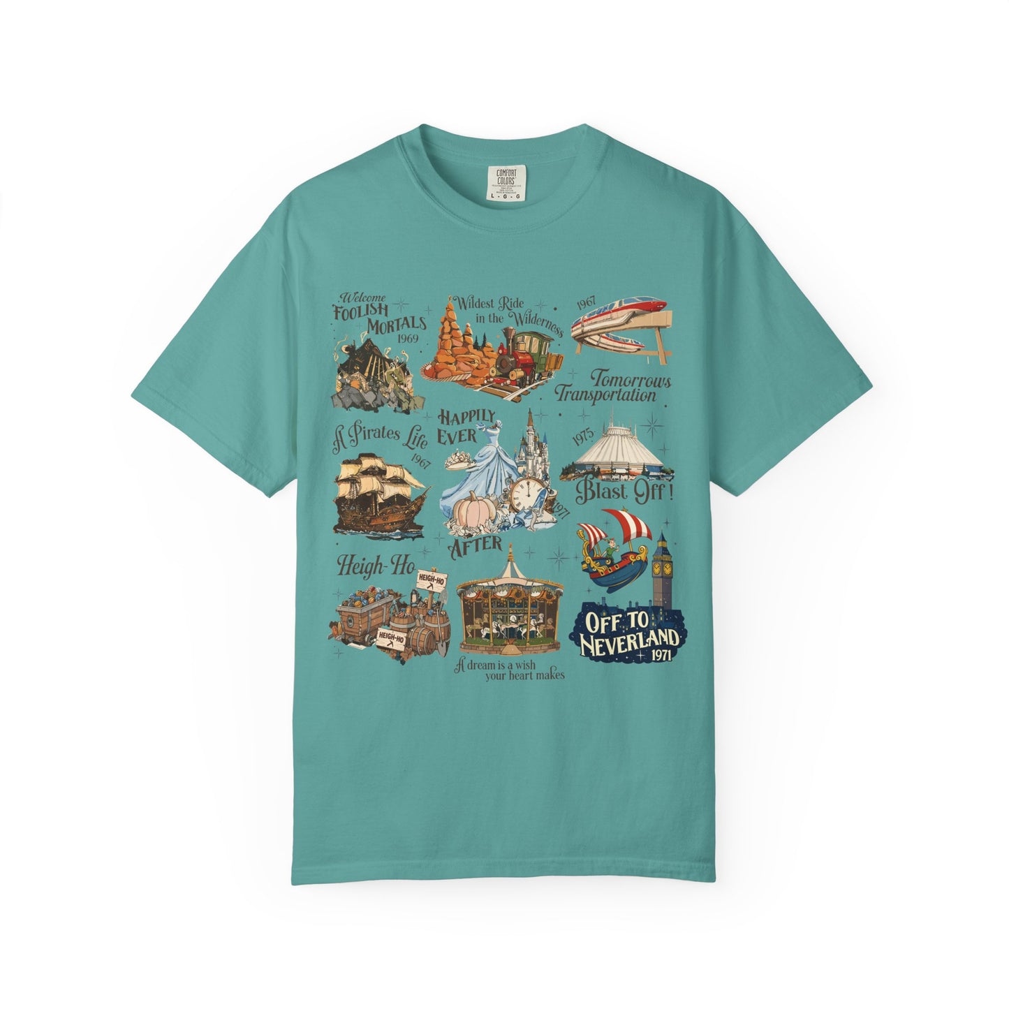 Theme Park Rides T-Shirt — Vintage Attraction Tee