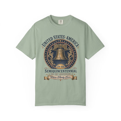 Semiquincentennial Liberty Bell T-Shirt — 250th USA Anniversary Tee
