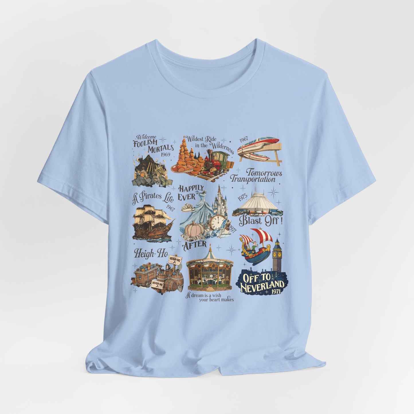 Theme Park Rides T-Shirt — Vintage Attraction Tee