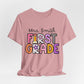 Personalized Colorful First Grade Teacher Graphic Tee