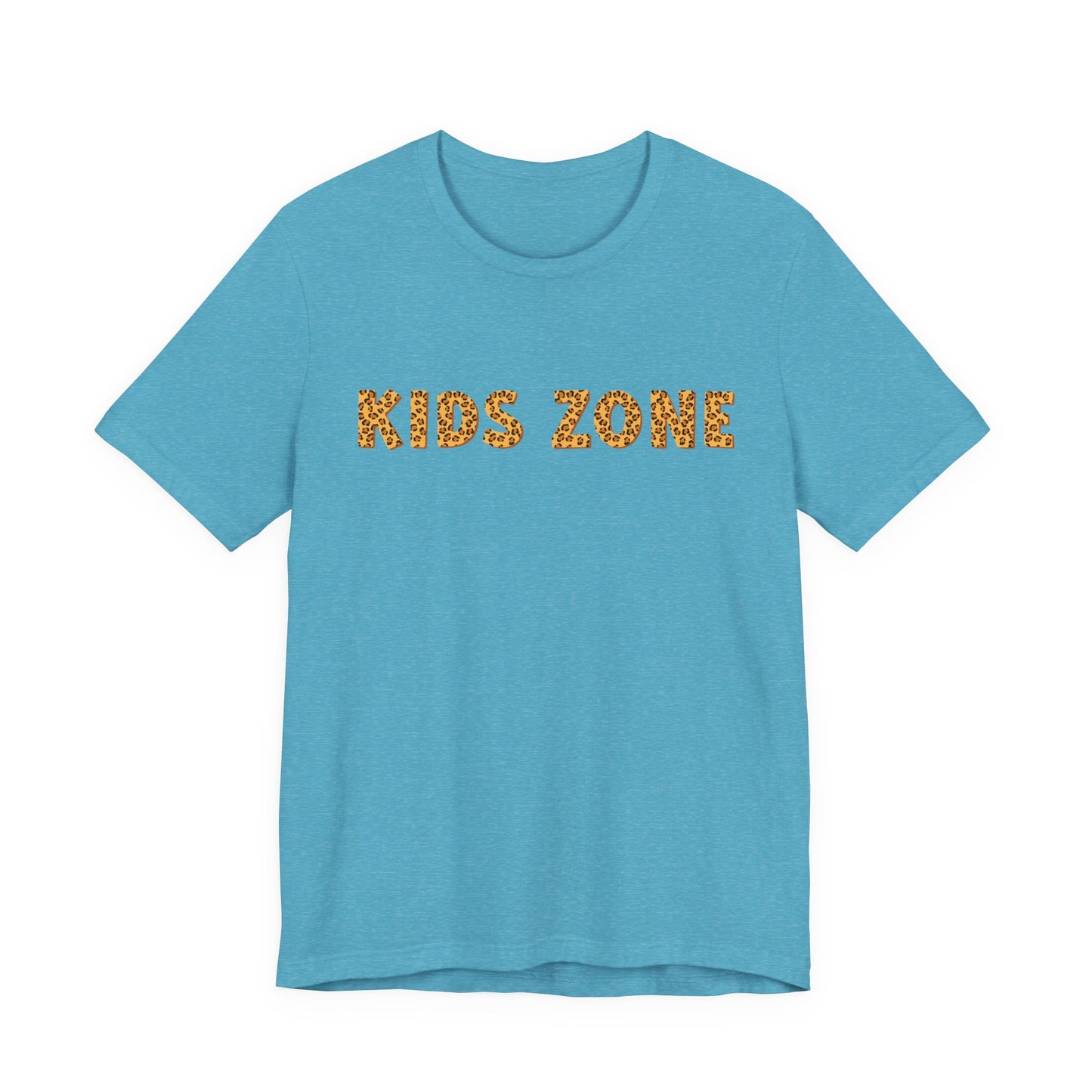 Kids Zone Daycare T-Shirt — Leopard Lettering
