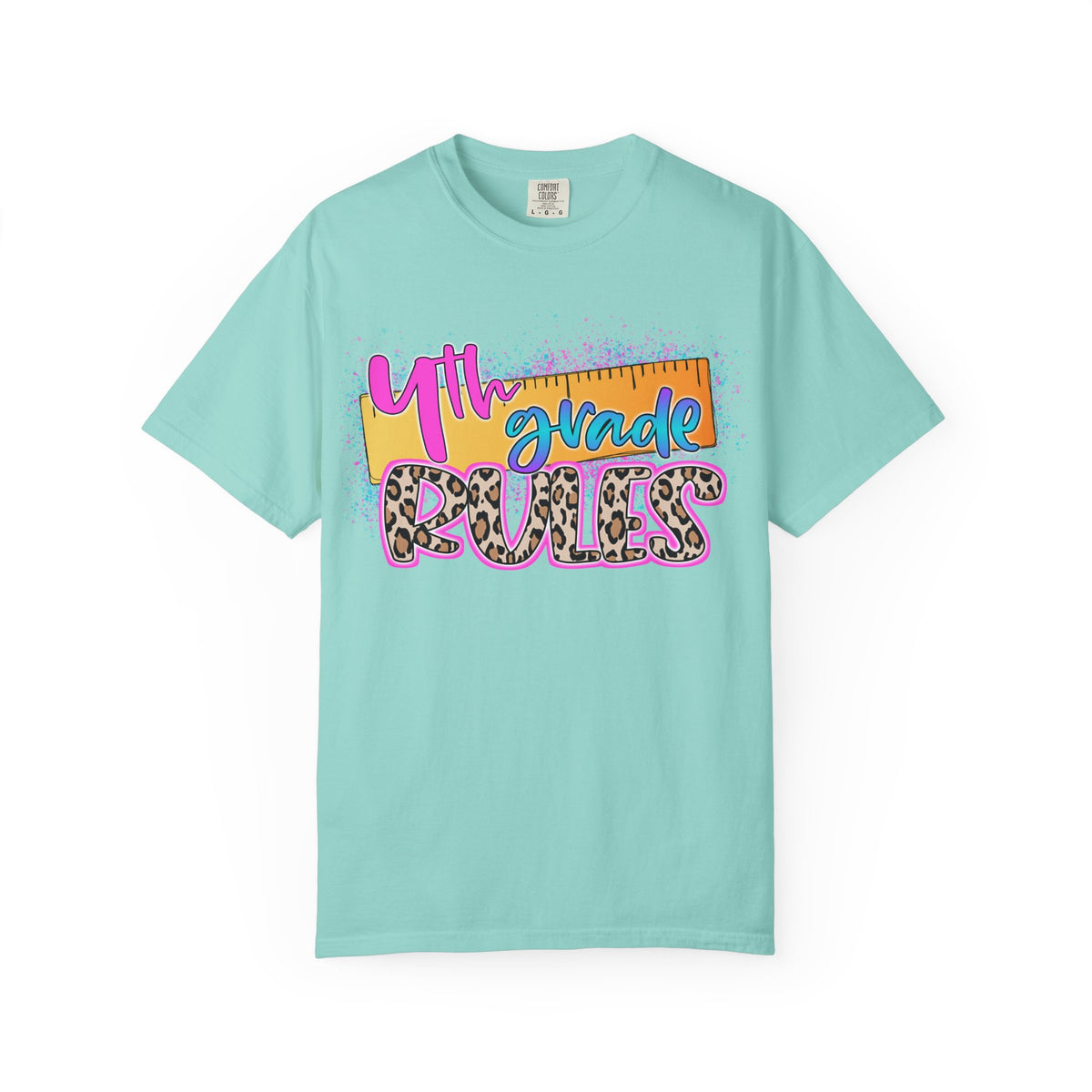 Fourth Grade Rules T-Shirt, Fun Shirt, Unisex Garment-Dyed Tee, Back to School Top, Teacher Gift
