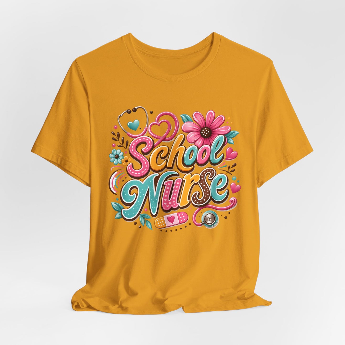 Groovy School Nurse Graphic Tee