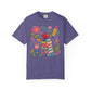 Cute Floral Faux-Yard School Supplies Graphic Tee