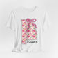 Alabama Floral State Tee — Pink Bow & Script