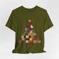 Faux Patchwork Christmas Tree Tee