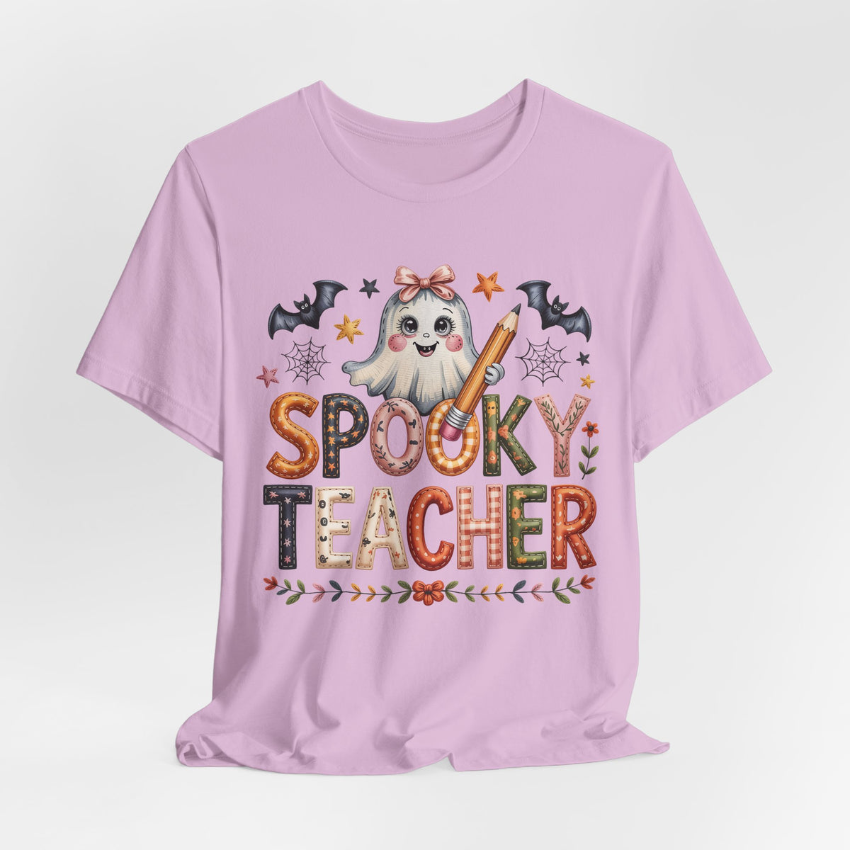 Patchwork Spooky Teacher Graphic Tee