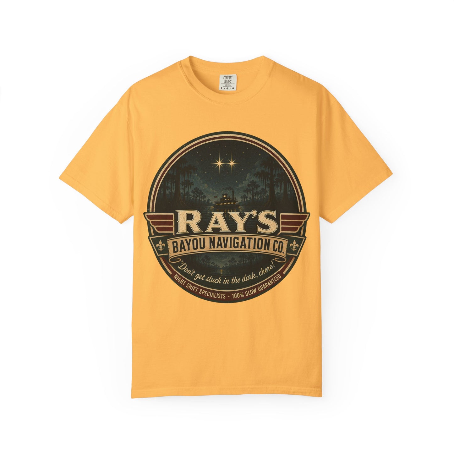 Ray’s Bayou Navigation Co. T-Shirt — Vintage Cajun Bayou Graphic Tee