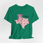 Texas Floral T-Shirt | Unisex Garment-Dyed Tee | Southern Charm Apparel, Gift for Texans, Casual Wear, Spring/Summer Fashion