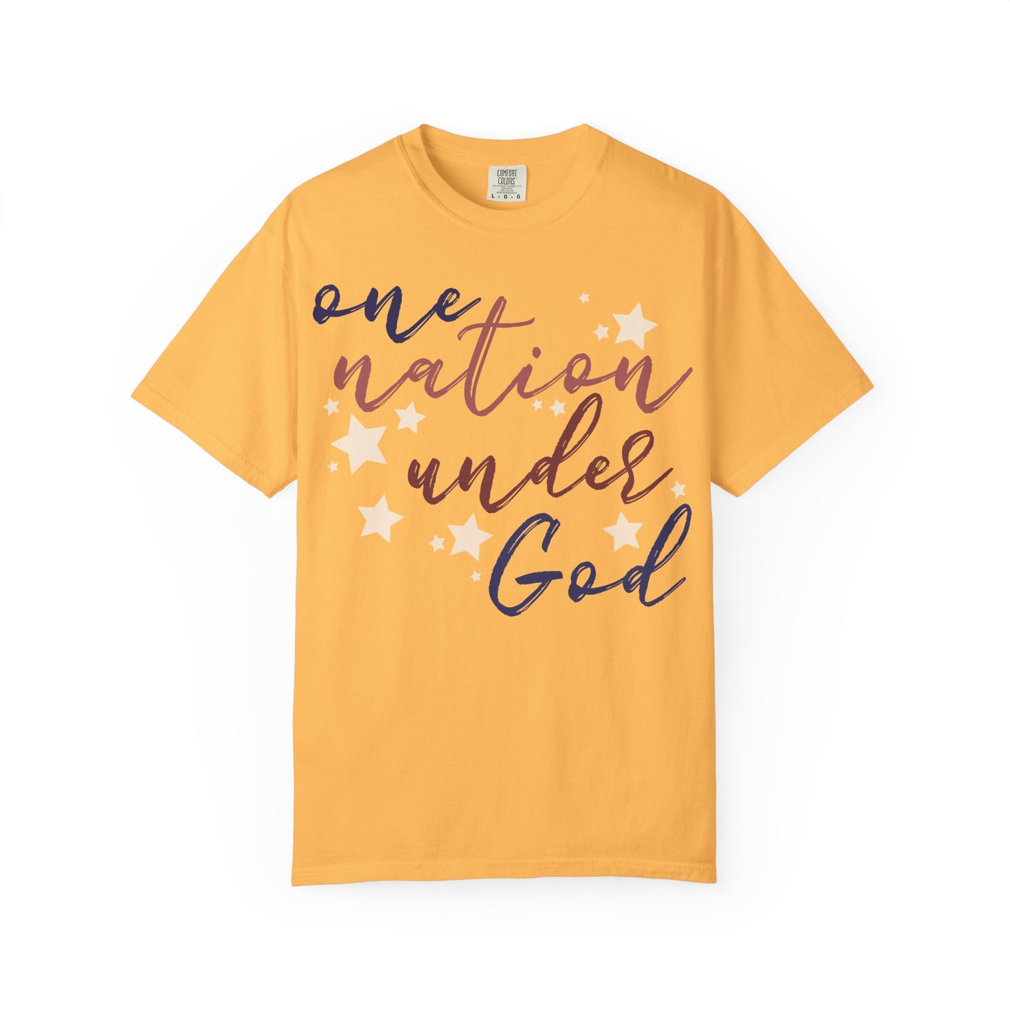 One Nation Under God T-Shirt, Relaxed Fit Shirt, Casual Wear, Gift for Friends, Comfy Everyday Tee