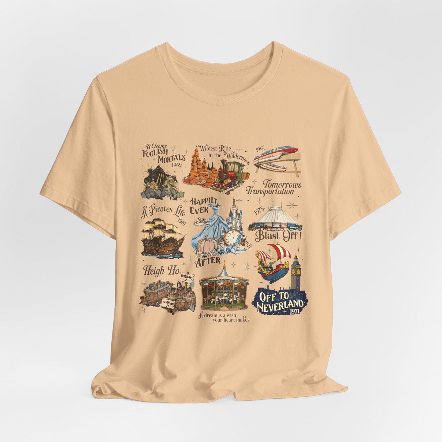 Theme Park Rides T-Shirt — Vintage Attraction Tee
