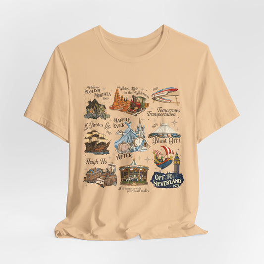 Theme Park Rides T-Shirt — Vintage Attraction Tee