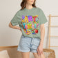 Art Teacher T-Shirt — Colorful Palette & Supplies Graphic Tee