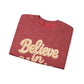 Believe in Magic Cozy Pastel Crewneck Christmas Sweatshirt
