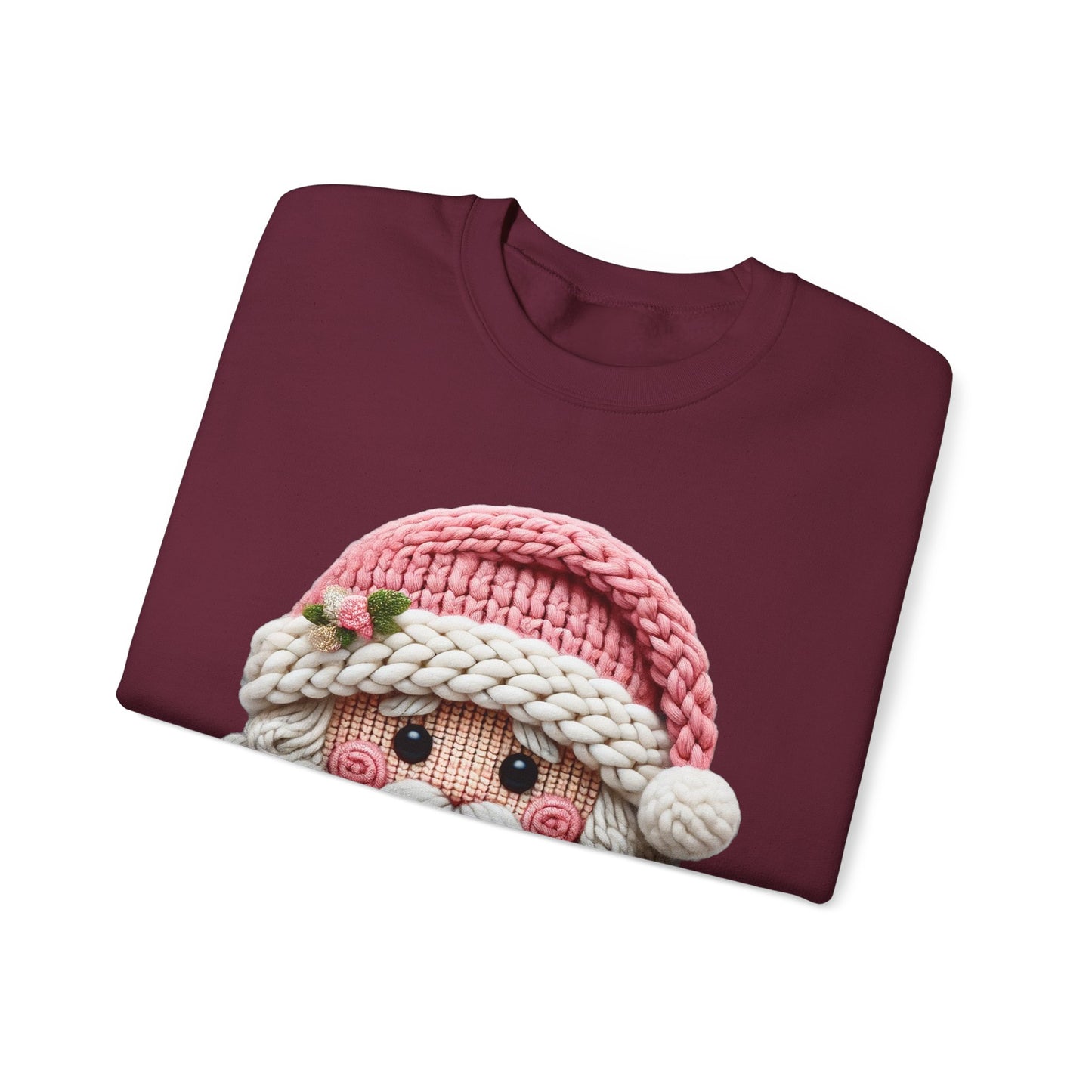 Knit Santa Christmas Crewneck Sweatshirt