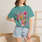 School Nurse T-Shirt — Cute Floral Stethoscope Design
