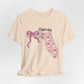 Florida Floral State Tee —Pink Bow & Script