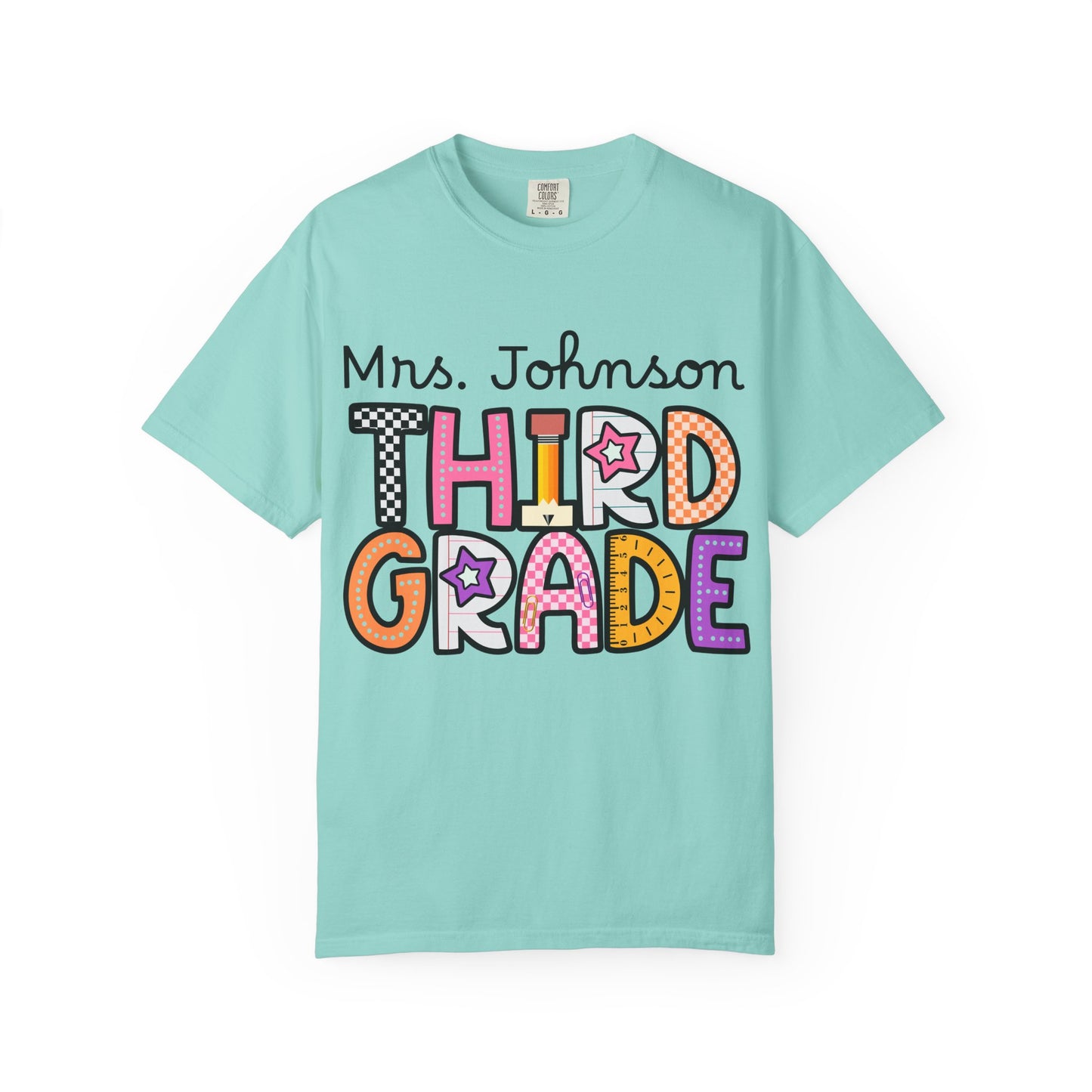Personalized Third Grade Teacher T-Shirt