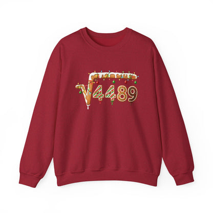 "67" √4489 Design Holiday Gingerbread Sweatshirt (√4489 Design)