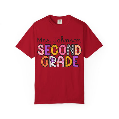 Personalized Second Grade Teacher T-Shirt