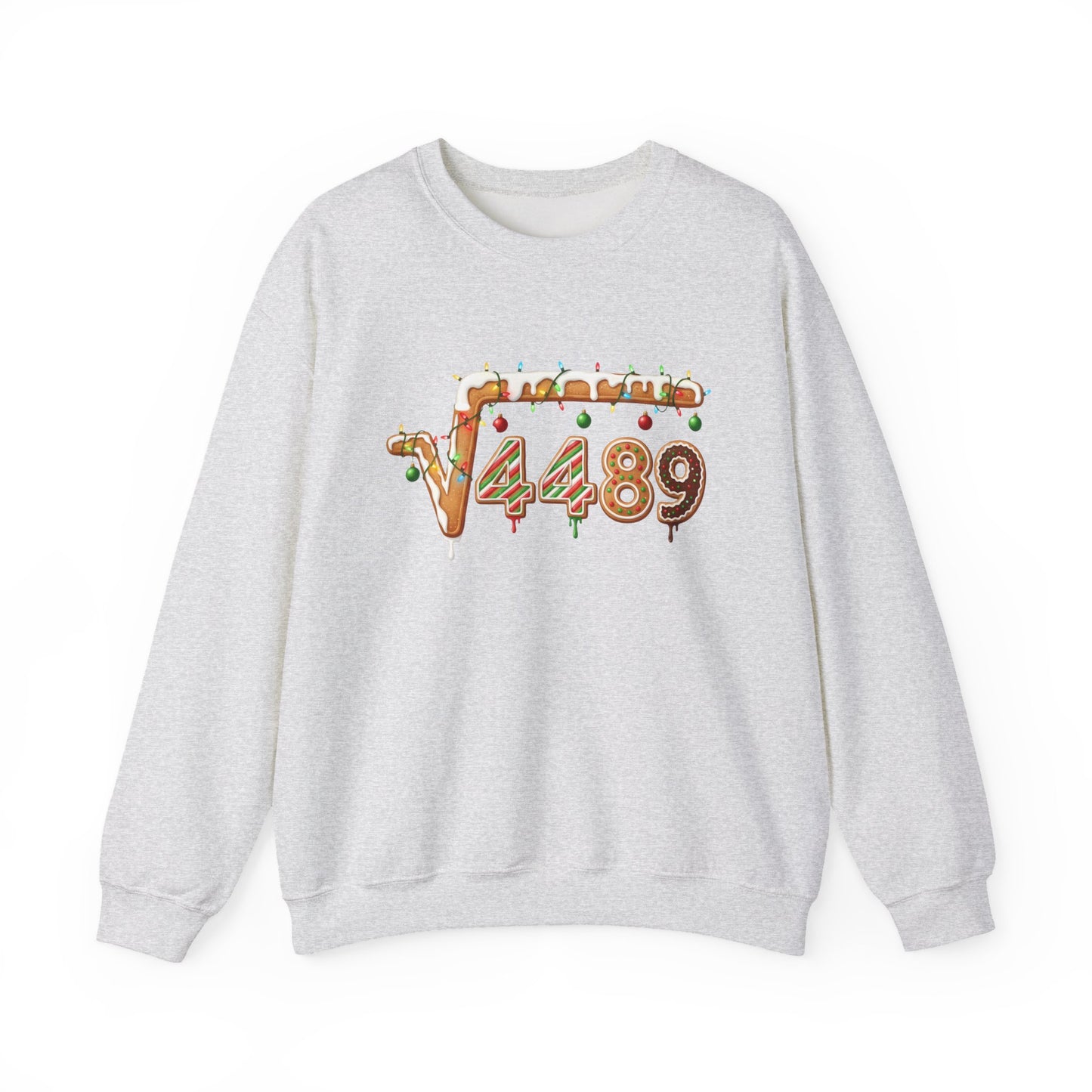 "67" √4489 Design Holiday Gingerbread Sweatshirt (√4489 Design)