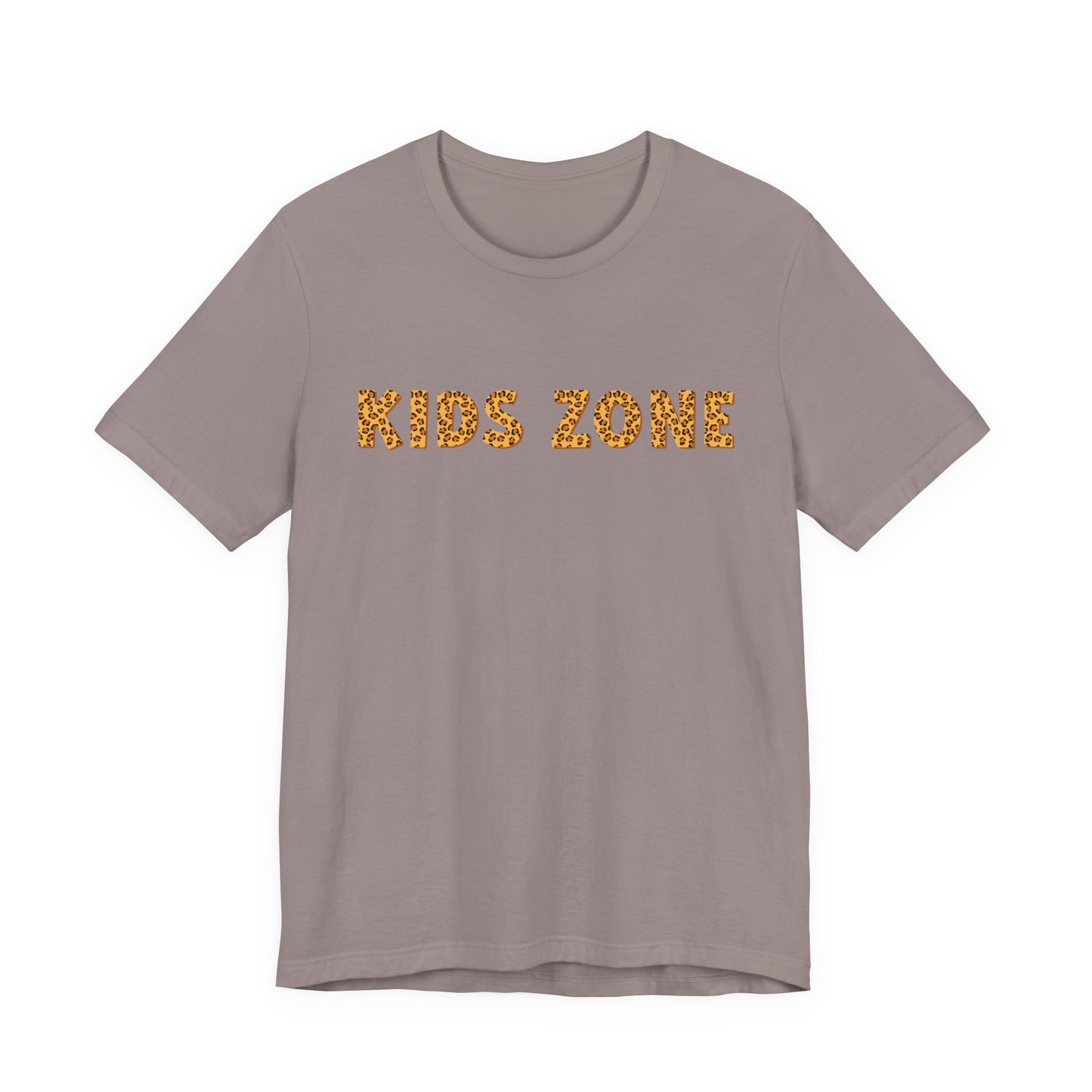 Kids Zone Daycare T-Shirt — Leopard Lettering