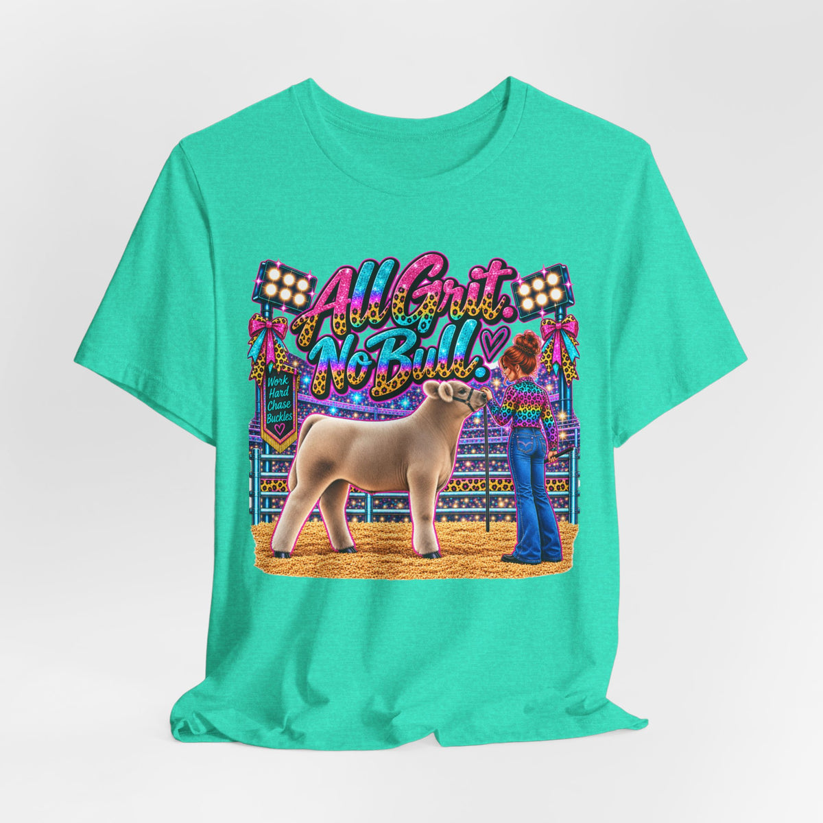 Show Steer "All Grit, No Bull" Livestock Show Tee