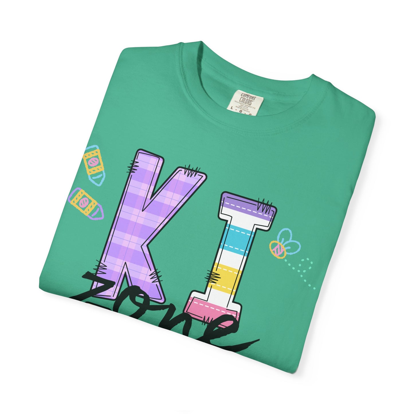 Kids Zone Daycare Comfort Colors Tee - Spring Pastels Stacked