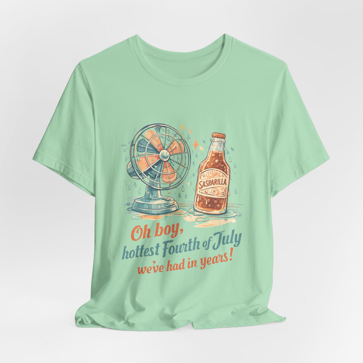 Progress Retro Tee — “Oh boy, hottest Fourth of July we’ve had in years!”
