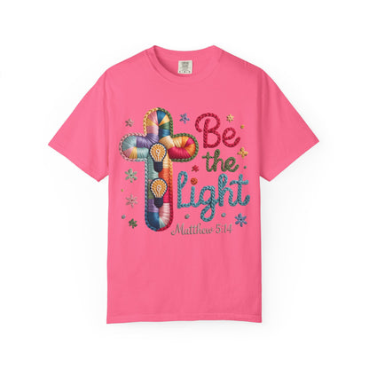 Be the Light T-Shirt — Matthew 5:14 Christian Cross Tee
