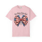One Nation Under God Patriotic T-shirt with Bow Design