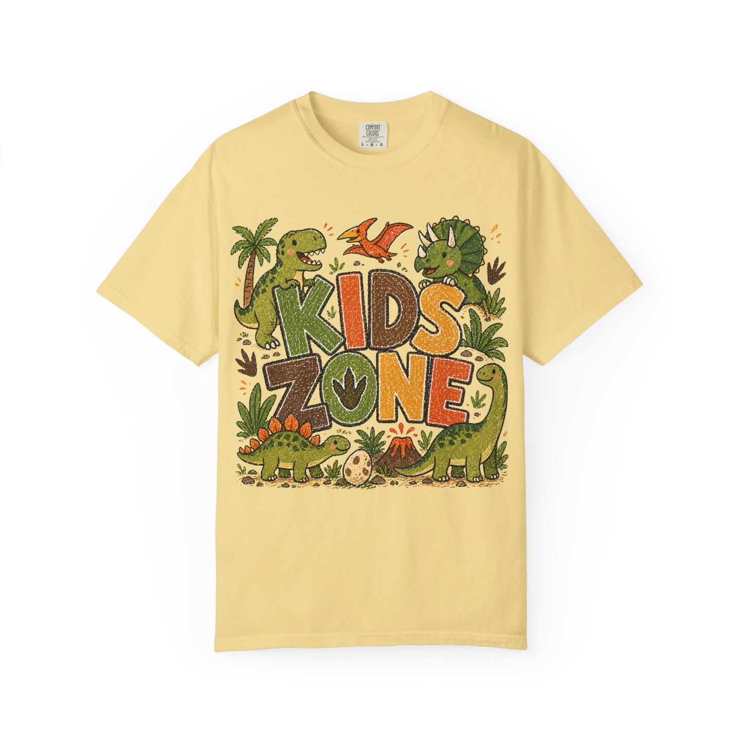 Kids Zone Daycare T-Shirt - Dino Crayon